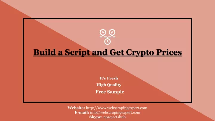 build a script and get crypto prices