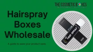 Hairspray Boxes Wholesale