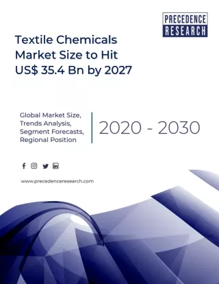 Textile Chemicals Market Size, Share, News, Trend, Demand, Opportunity by the en