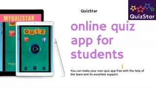 Get an online quiz app for students