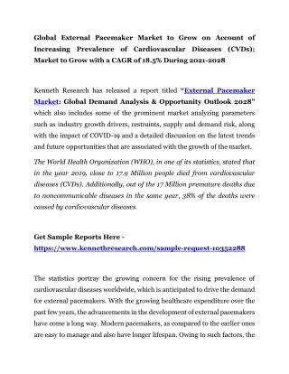 global external pacemaker market to grow