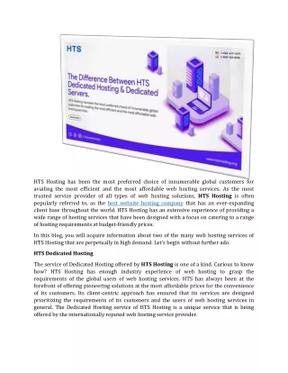 hts hosting has been the most preferred choice