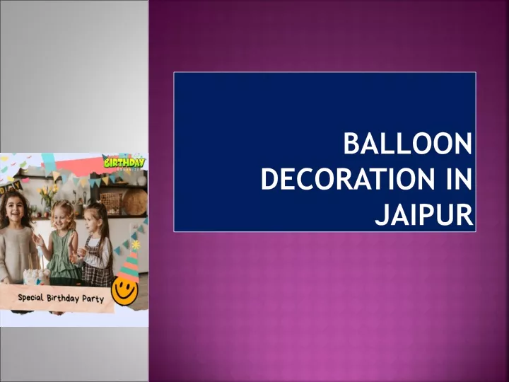 balloon decoration in jaipur