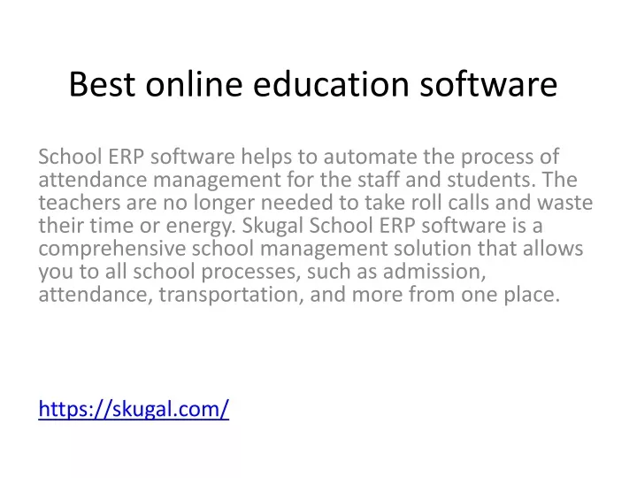 best online education software