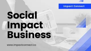 Social Impact Business