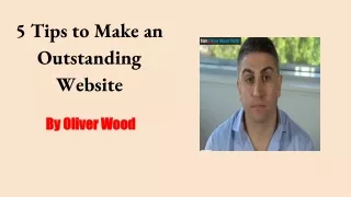 5 tips to make an outstanding website