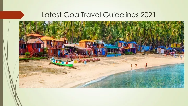 travel guidelines goa