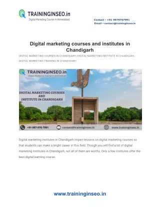 contact 91 9979767991 email contact@traininginseo
