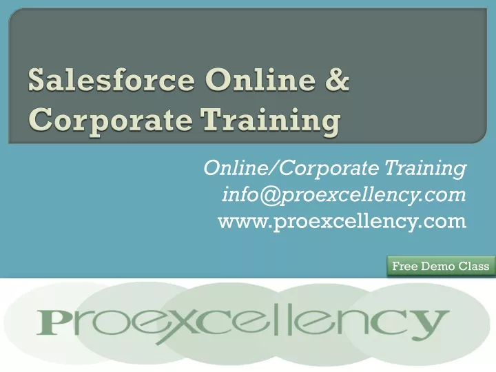 salesforce online corporate training