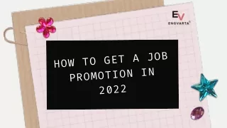 How to Get A Job Promotion in 2022