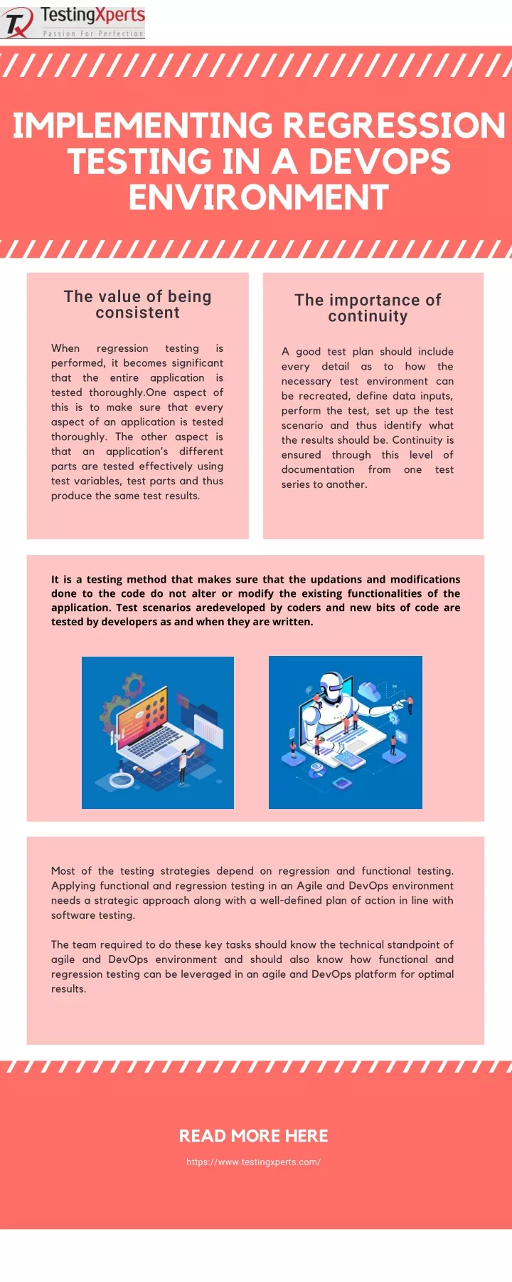 implementing regression testing in a devops