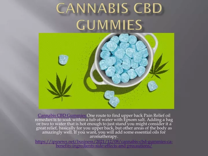 cannabis cbd gummies one route to find upper back