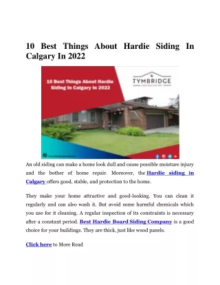 10 best things about hardie siding in calgary