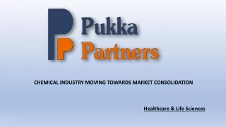 chemical industry moving towards market