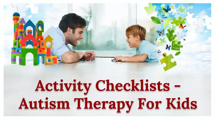 activity checklists autism therapy for kids
