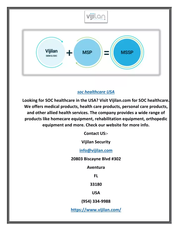 soc healthcare usa