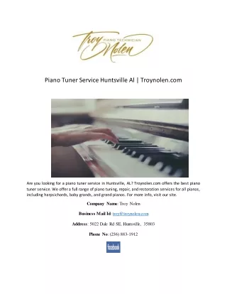 Piano Tuner Service Huntsville Al | Troynolen.com