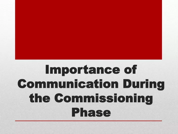importance of importance of communication
