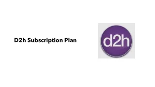 d2h subscription plan