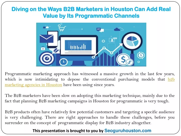 diving on the ways b2b marketers in houston