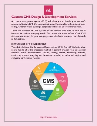 custom cms design development services
