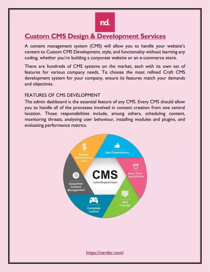 custom cms design development services