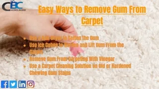 Easy Ways to Remove Gum From Carpet