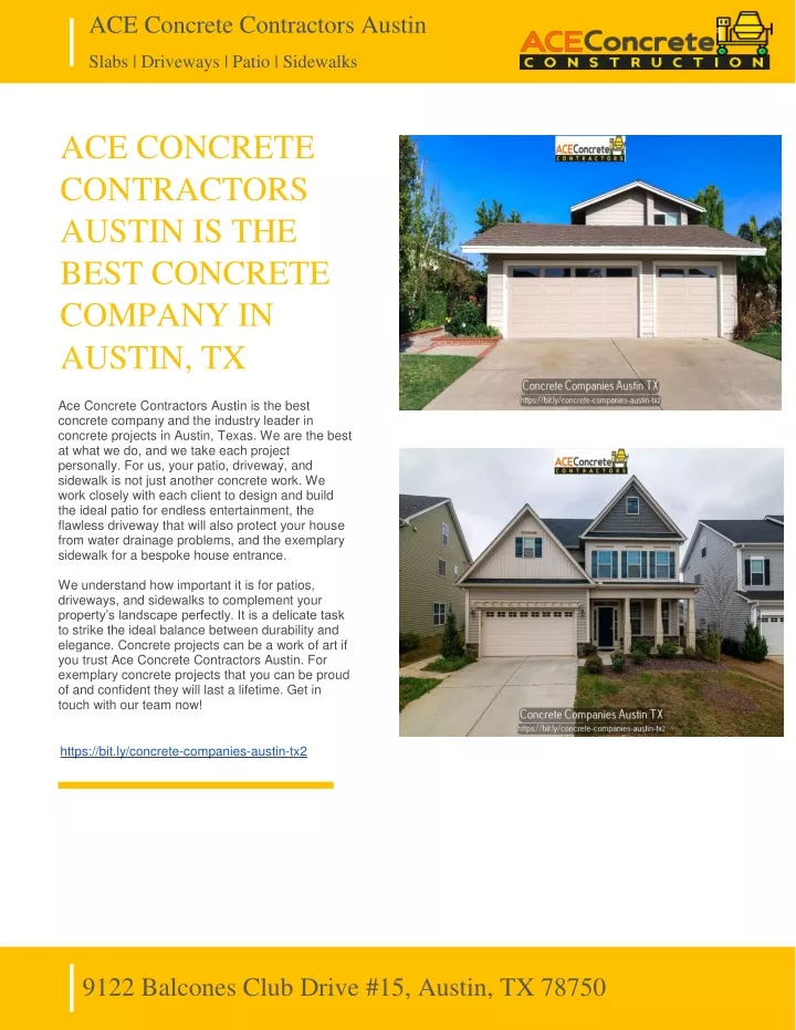 ace concrete contractors austin