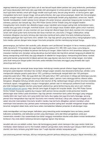 Laporan Situs Pkv Poker Games Online Terbaik Terpercaya Menggoda Untuk Bisa Uang