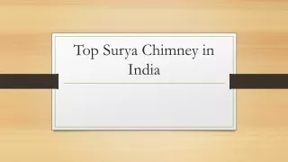 top surya chimney in india