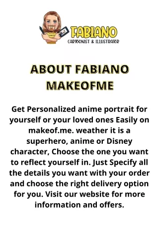 Custom Anime Character | Fabiano Makeof.me