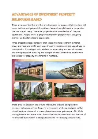 Investment property Melbourne; Find best property Melbourne from A-D Group