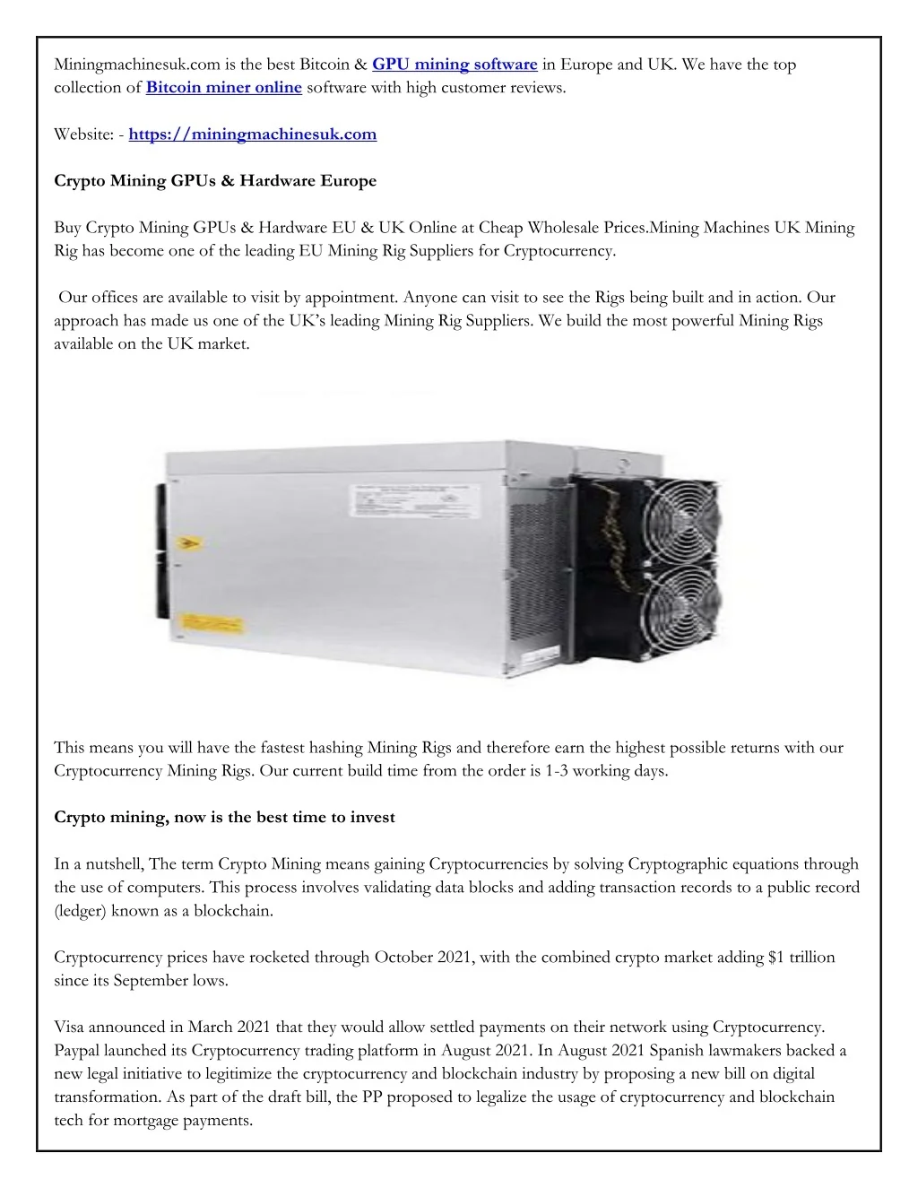 PPT - GPU mining software PowerPoint Presentation, free download - ID ...