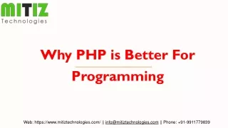 Why PHP is Better For Programming