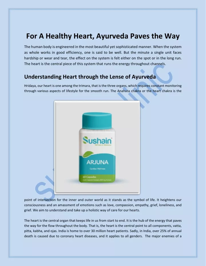 for a healthy heart ayurveda paves the way