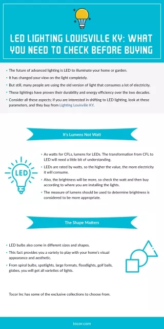 Led Lighting Louisville Ky: What You Need To Check Before Buying