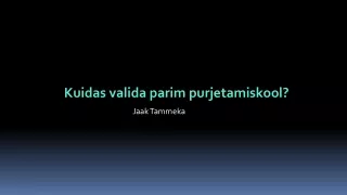 Kuidas valida parim purjetamiskool ?