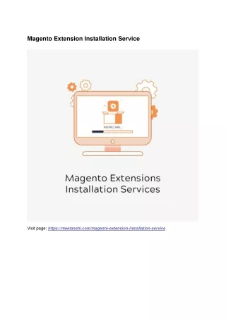 magento extension installation service