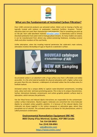 what are the fundamentals of activated carbon