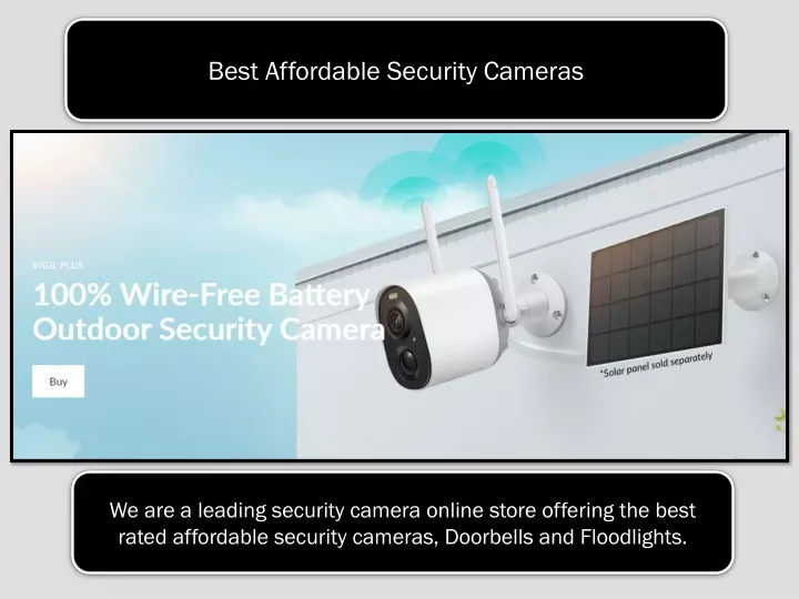 best affordable security cameras