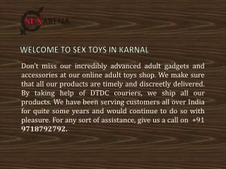 Buy Sex Toys In Karnal | Call  91 9718792792