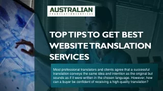 Top tips to get best website translation services