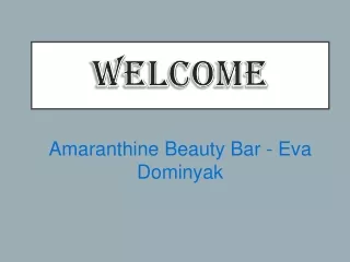 welcome