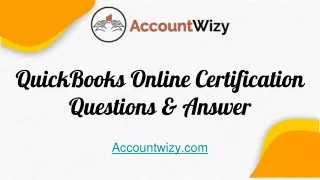 quickbooks online certification questions answer