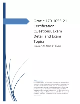 oracle 1z0 1055 21 certification questions exam