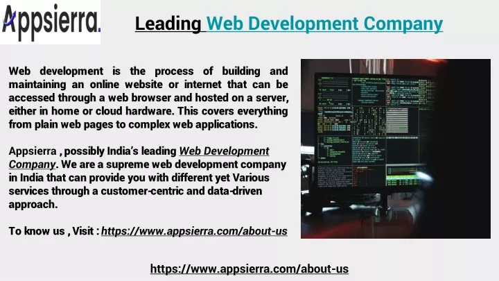 leading web development company