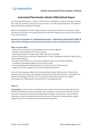 global automated plate readers market