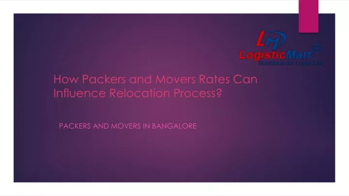 how packers and movers rates can influence relocation process