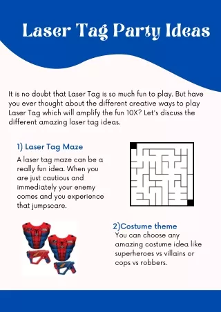 Amazing Laser Tag Party Ideas!