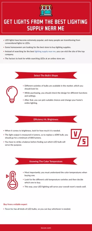 get lights from the best lighting supply near me